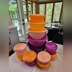 Tupperware 13 pc Servalier Bowls.